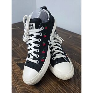 CONVERSE MADISON Black/Cherry Embroidered Shoes Women Sz. 11 A10283F